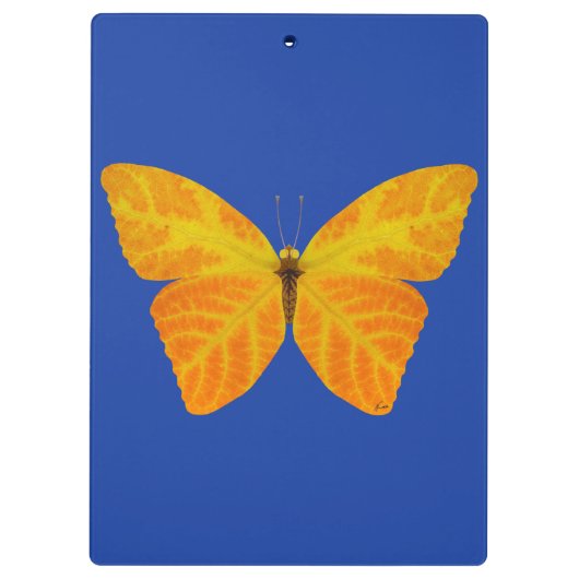 Aspen Leaf Butterfly 3 Klemmbrett (Rückseite)