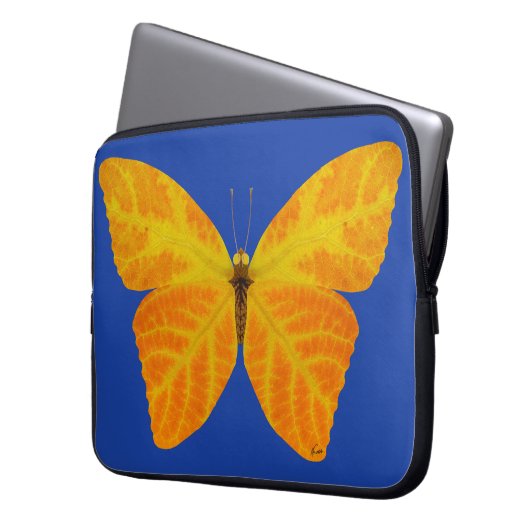 Aspen Leaf Butterfly 3 Laptopschutzhülle (Vorderseite Links)