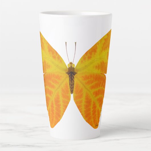 Aspen Leaf Butterfly 3 Milchtasse (Vorderseite)