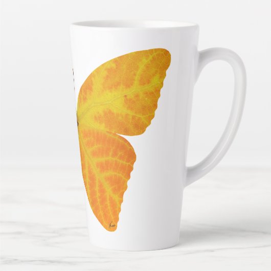 Aspen Leaf Butterfly 3 Milchtasse (Rechts)