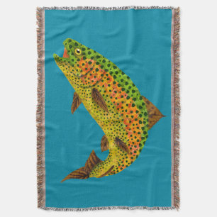 Aspen Leaf Regenbogenforelle 1 Decke