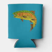 Aspen Leaf Regenbogenforelle 1 Dosenkühler (Vorderseite)