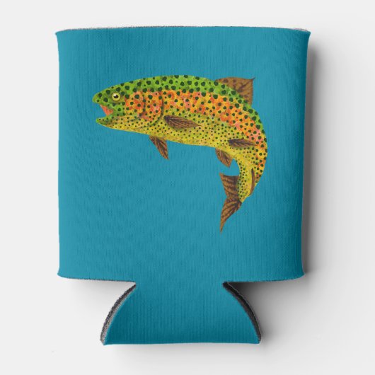 Aspen Leaf Regenbogenforelle 1 Dosenkühler (Vorderseite)