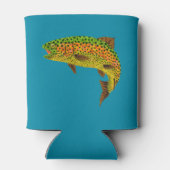 Aspen Leaf Regenbogenforelle 1 Dosenkühler (Rückseite)