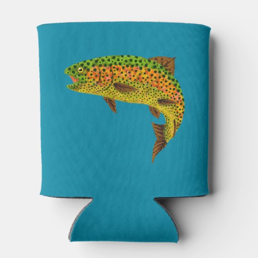 Aspen Leaf Regenbogenforelle 1 Dosenkühler (Rückseite)