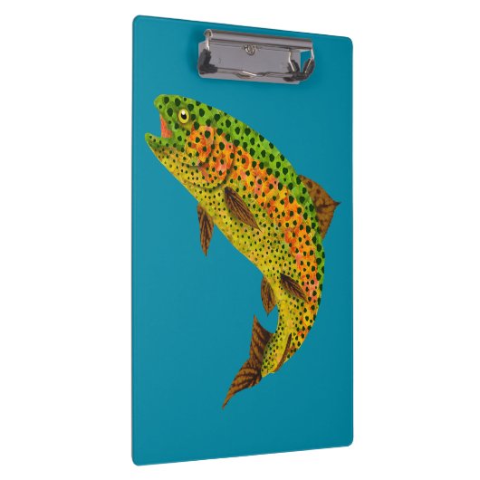 Aspen Leaf Regenbogenforelle 1 Klemmbrett (Rechts)