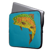 Aspen Leaf Regenbogenforelle 1 Laptopschutzhülle (Vorderseite Links)