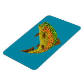 Aspen Leaf Regenbogenforelle 1 Magnet (Linke Seite)