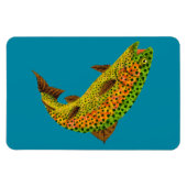 Aspen Leaf Regenbogenforelle 1 Magnet (Horizontal)