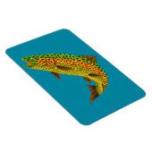 Aspen Leaf Regenbogenforelle 1 Magnet (Rechte Seite)