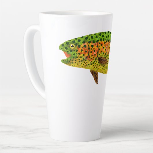 Aspen Leaf Regenbogenforelle 1 Milchtasse (Linke Ecke)