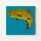Aspen Leaf Regenbogenforelle 1 Notizblock (Rückseite)
