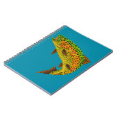 Aspen Leaf Regenbogenforelle 1 Notizblock (Linke Seite)