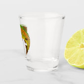 Aspen Leaf Regenbogenforelle 1 Schnapsglas (Rechts)