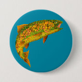 Aspen Leaf Regenbogenforelle 2 Button (Vorderseite)