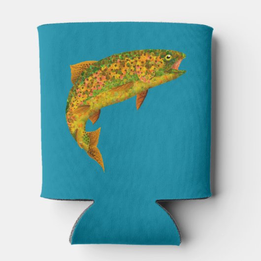 Aspen Leaf Regenbogenforelle 2 Dosenkühler (Rückseite)