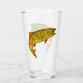 Aspen Leaf Regenbogenforelle 2 Glas (Rückseite)