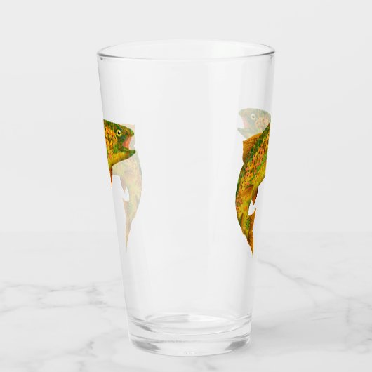 Aspen Leaf Regenbogenforelle 2 Glas (Links)