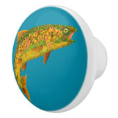 Aspen Leaf Regenbogenforelle 2 Keramikknauf (Rechts)