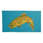 Aspen Leaf Regenbogenforelle 2 Kissenbezug (Rückseite-Rechts)