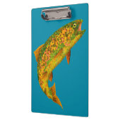 Aspen Leaf Regenbogenforelle 2 Klemmbrett (Links)