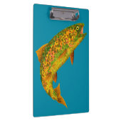 Aspen Leaf Regenbogenforelle 2 Klemmbrett (Rechts)