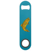 Aspen Leaf Regenbogenforelle 2 Speed Flaschenöffner (Vorderseite)