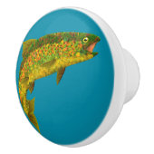 Aspen Leaf Regenbogenforelle 3 Keramikknauf (Rechts)