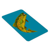 Aspen Leaf Regenbogenforelle 3 Magnet (Rechte Seite)