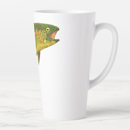 Aspen Leaf Regenbogenforelle 3 Milchtasse (Rechts)