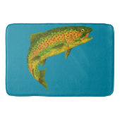 Aspen Leaf Regenbogenforelle 4 Badematte (Vorderseite)