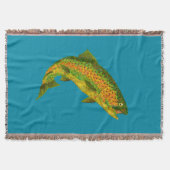 Aspen Leaf Regenbogenforelle 4 Decke (Vorderseite)