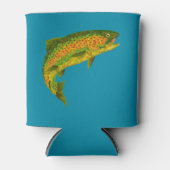 Aspen Leaf Regenbogenforelle 4 Dosenkühler (Vorderseite)