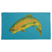 Aspen Leaf Regenbogenforelle 4 Kissenbezug (Vorderseite-Rechts)