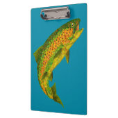 Aspen Leaf Regenbogenforelle 4 Klemmbrett (Links)