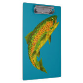 Aspen Leaf Regenbogenforelle 4 Klemmbrett (Rechts)