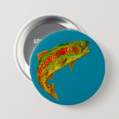 Aspen Leaf Regenbogenforelle 5 Button (Vorne & Hinten)