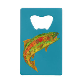 Aspen Leaf Regenbogenforelle 5 Geldbeutel Flaschenöffner