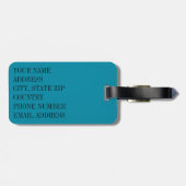 Aspen Leaf Regenbogenforelle 5 Gepäckanhänger (Rückseite horizontal)