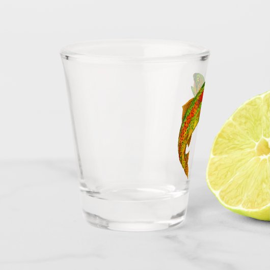 Aspen Leaf Regenbogenforelle 5 Schnapsglas (Links)