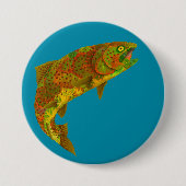 Aspen Leaf Regenbogenforelle 6 Button (Vorderseite)