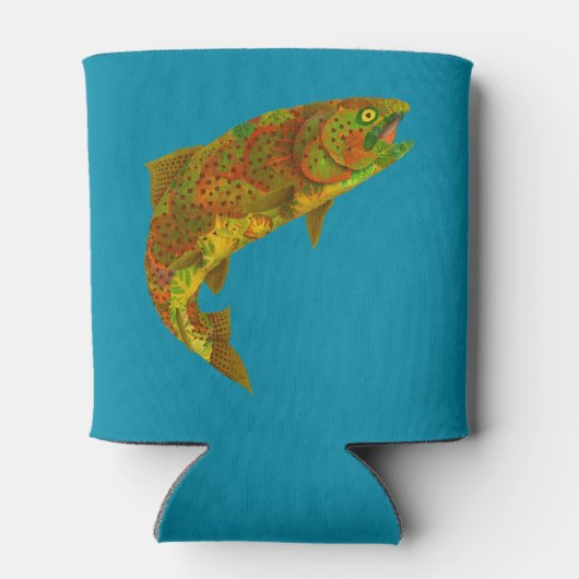 Aspen Leaf Regenbogenforelle 6 Dosenkühler (Rückseite)