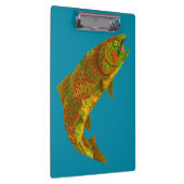 Aspen Leaf Regenbogenforelle 6 Klemmbrett (Rechts)