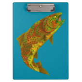 Aspen Leaf Regenbogenforelle 6 Klemmbrett (Vorderseite)