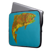 Aspen Leaf Regenbogenforelle 6 Laptopschutzhülle (Vorderseite Links)