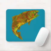 Aspen Leaf Regenbogenforelle 6 Mousepad (Mit Mouse)