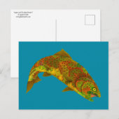 Aspen Leaf Regenbogenforelle 6 Postkarte (Vorne/Hinten)