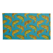 Aspen Leaf Regenbogenforelle Nahtloses Muster 2018 Kissenbezug (Rückseite-Rechts)