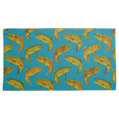 Aspen Leaf Regenbogenforelle Nahtloses Muster 2018 Kissenbezug (Vorderseite-Rechts)