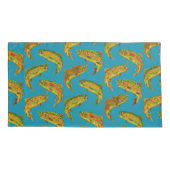 Aspen Leaf Regenbogenforelle Nahtloses Muster 2018 Kissenbezug (Rückseite-Links)